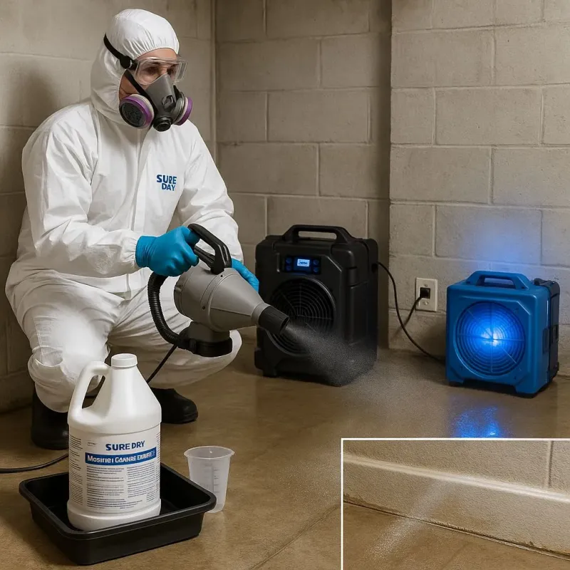 Sanitization and Odor Removal process in Redwood Valley, CA